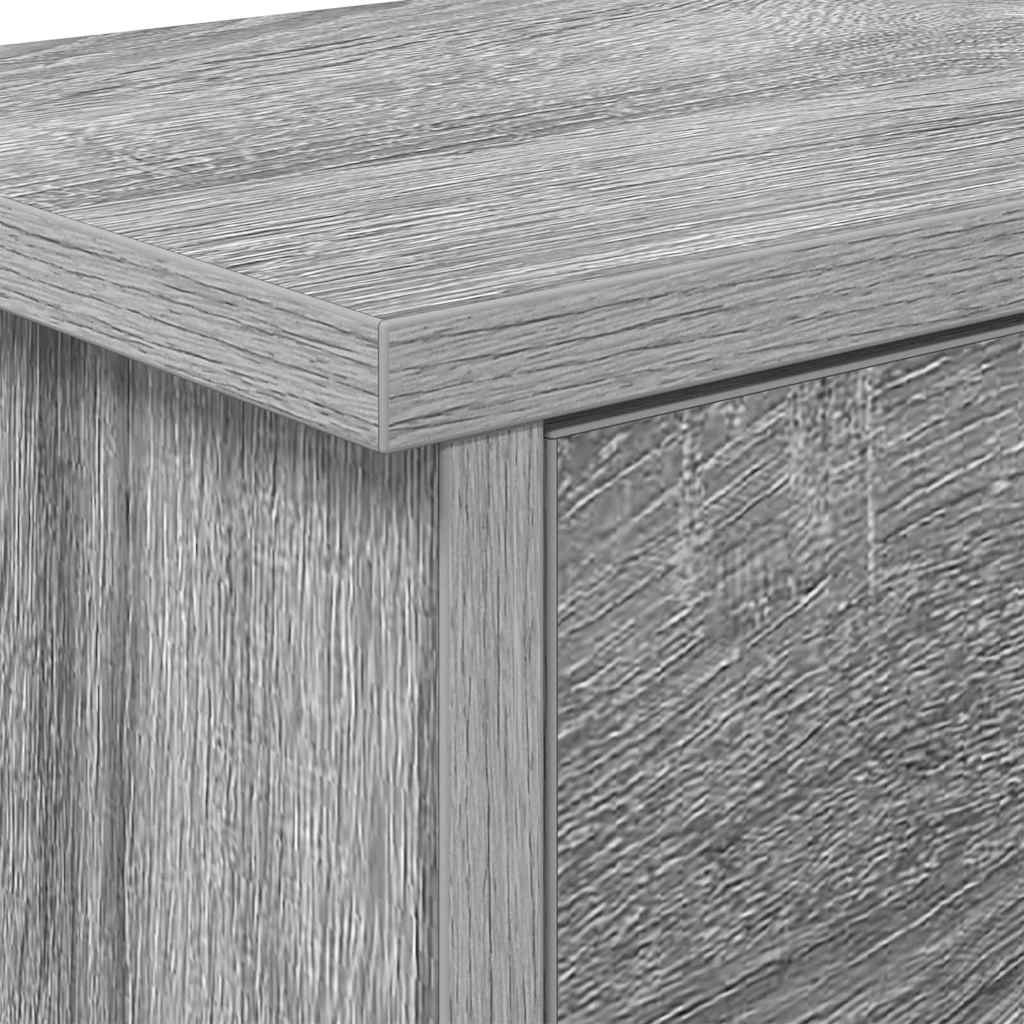 Vegghengt kleshenger Grå Sonoma 80 x 20 x 30 cm Konstruert tre