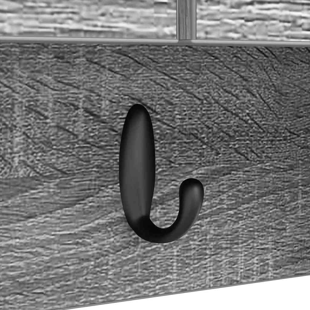 Vegghengt kleshenger Grå Sonoma 80 x 20 x 30 cm Konstruert tre