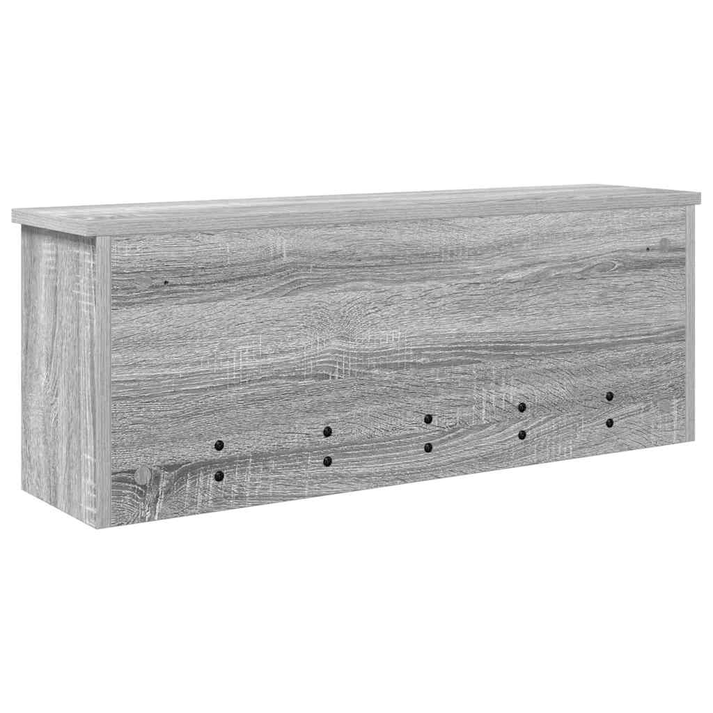Vegghengt kleshenger Grå Sonoma 80 x 20 x 30 cm Konstruert tre