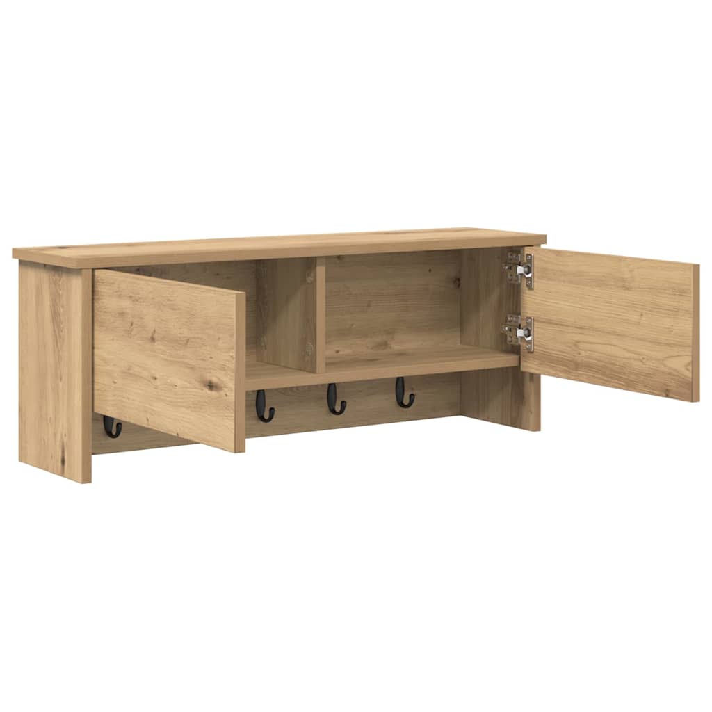 Vegghengt kleshenger Artisan Eik 80 x 20 x 30 cm Konstruert tre