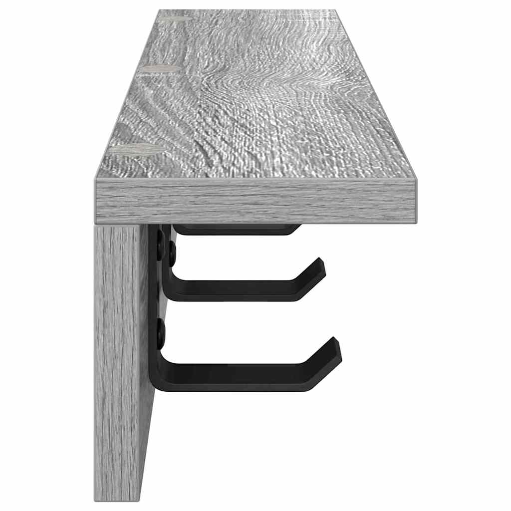 Vegghengt kleshenger Veggmontert Grå Sonoma 40 x 10,5 x 10,5 cm