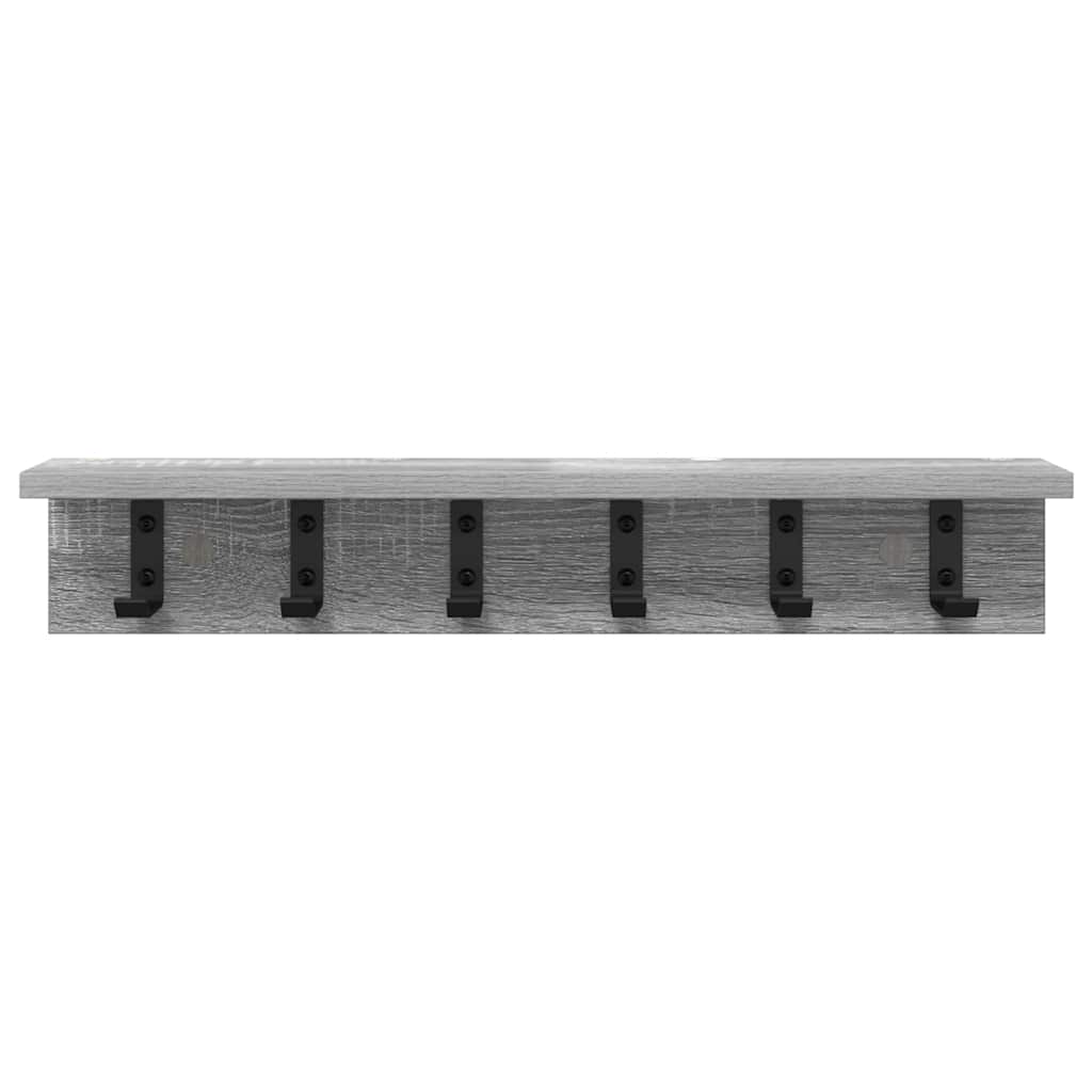 Vegghengt kleshenger Veggmontert Grå Sonoma 60 x 10,5 x 10,5 cm