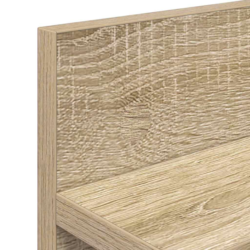 Vegghengt kleshenger Veggmontert Sonoma eik 60 x 10,5 x 18 cm