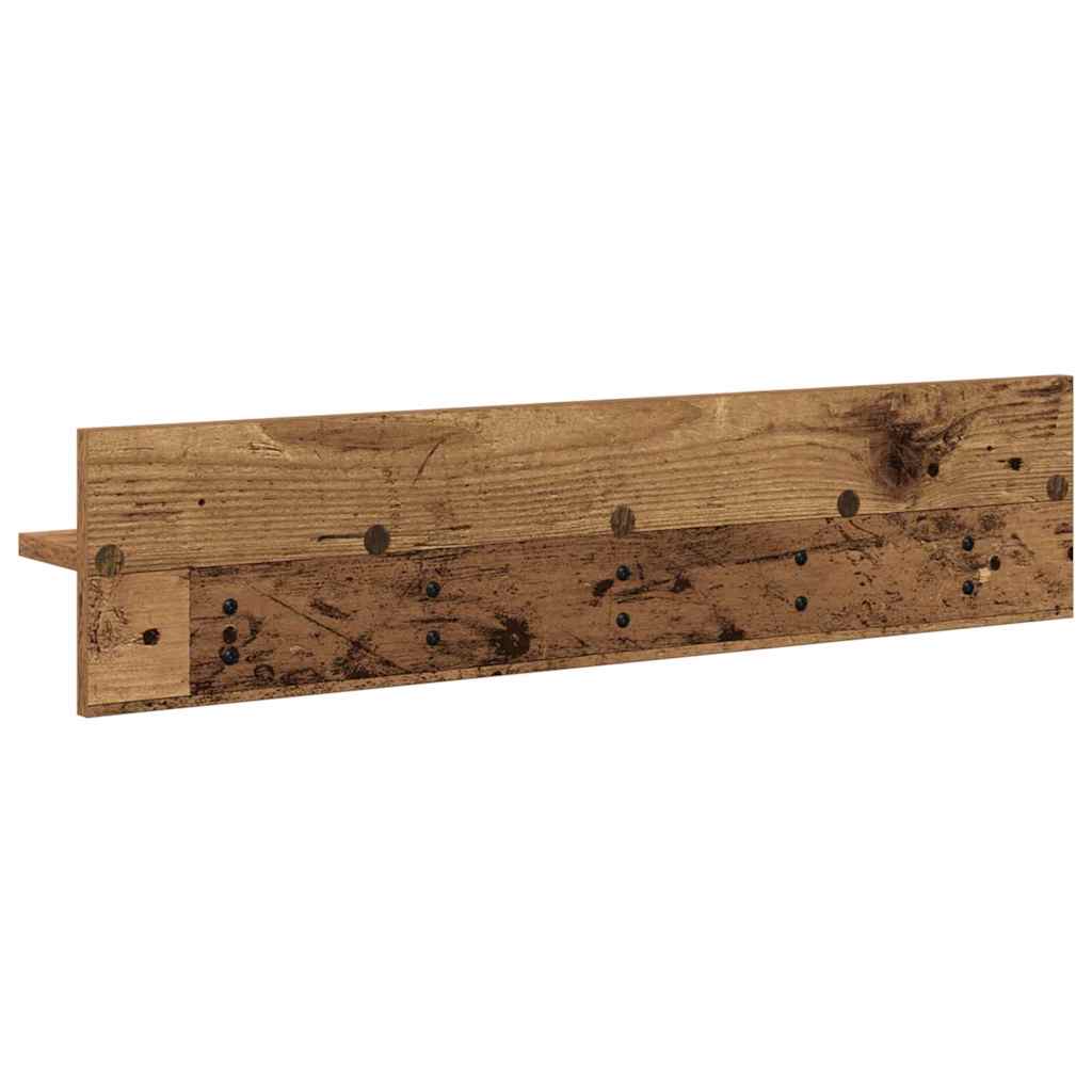 Vegghengt kleshenger Veggmontert Gammelt tre 80 x 10,5 x 18 cm