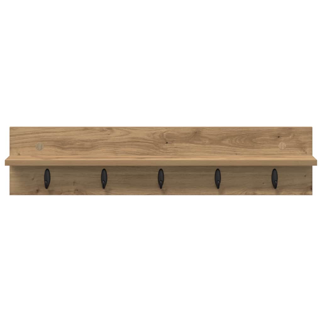 Vegghengt kleshenger Veggmontert Artisan Eik 80 x 10,5 x 18 cm
