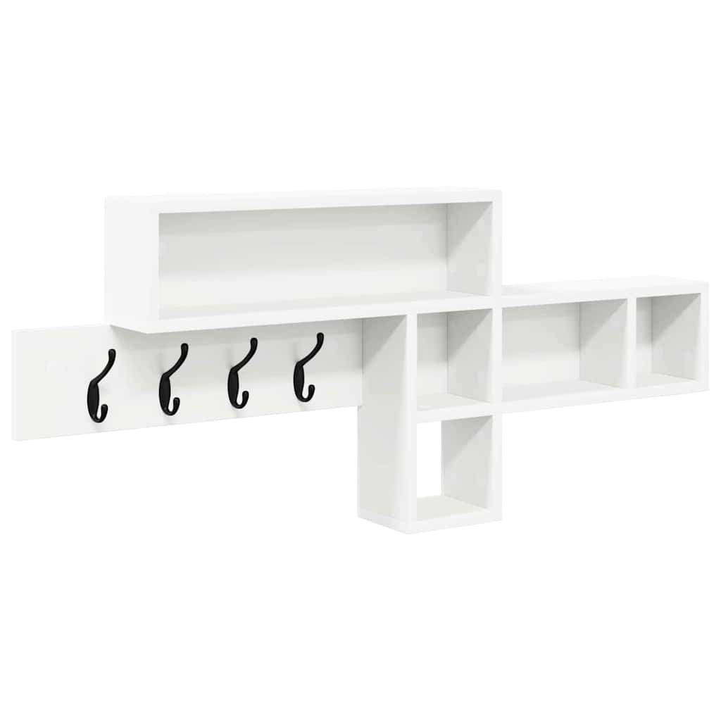 Vegghengt kleshenger Veggmontert Hvit 100 x 12 x 43,5 cm