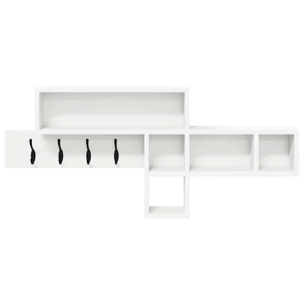 Vegghengt kleshenger Veggmontert Hvit 100 x 12 x 43,5 cm