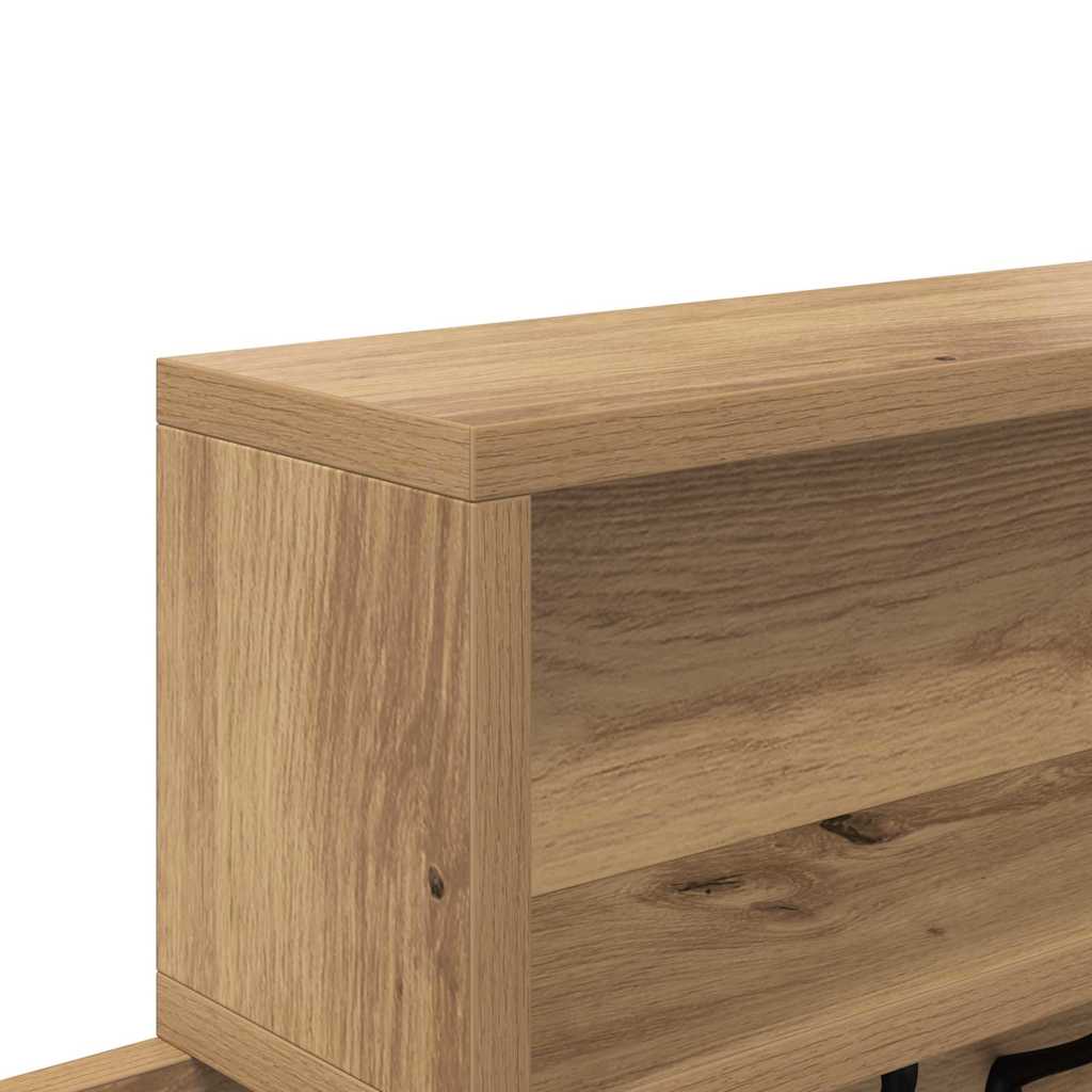 Vegghengt kleshenger med hylle Artisan Eik 100 x 12 x 43,5 cm