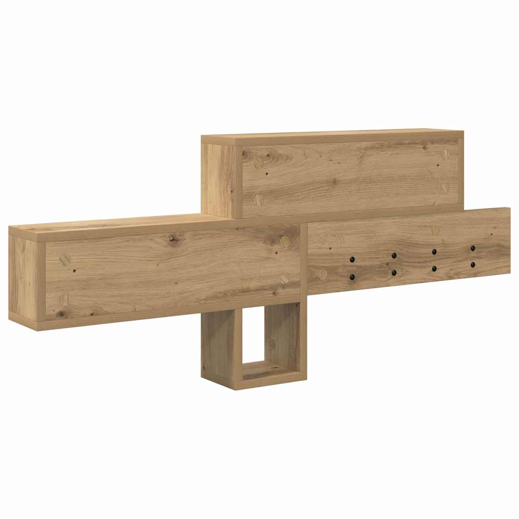Vegghengt kleshenger med hylle Artisan Eik 100 x 12 x 43,5 cm
