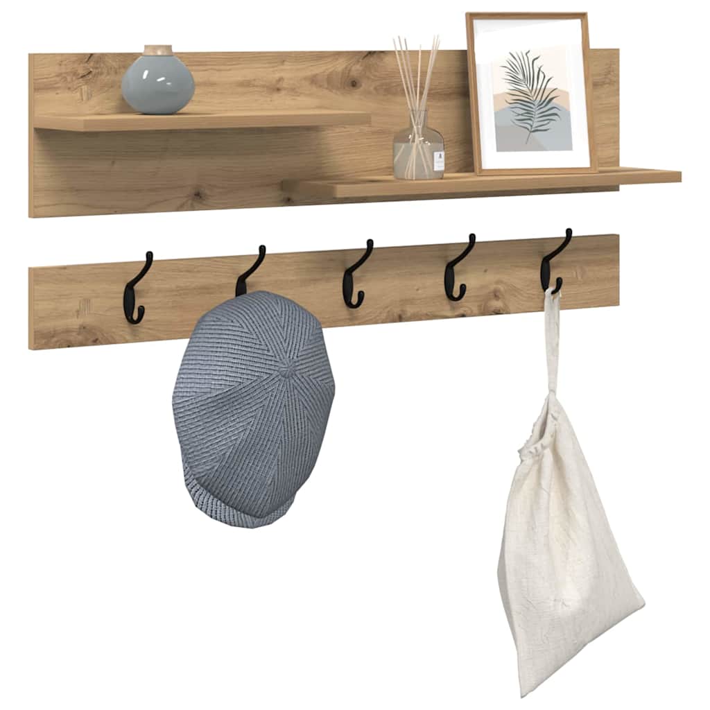 Vegghengt kleshenger Artisan Eik 90 x 15 x 36 cm Konstruert tre