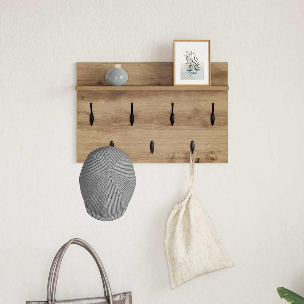 Vegghengt kleshenger Artisan Eik 60 x 40 x 12 cm Konstruert tre