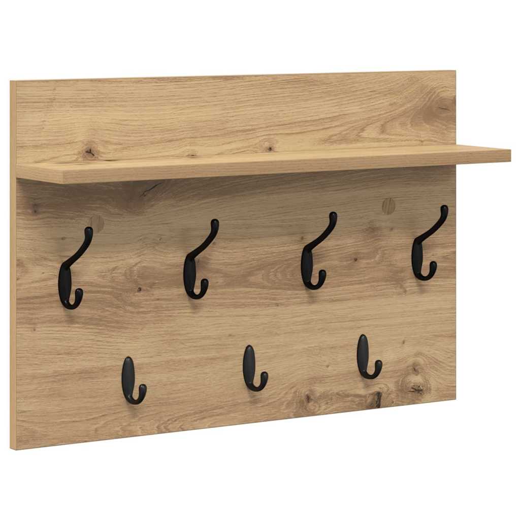 Vegghengt kleshenger Artisan Eik 60 x 40 x 12 cm Konstruert tre