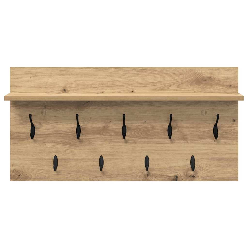 Vegghengt kleshenger Veggmontert Artisan Eik 80 x 40 x 12 cm