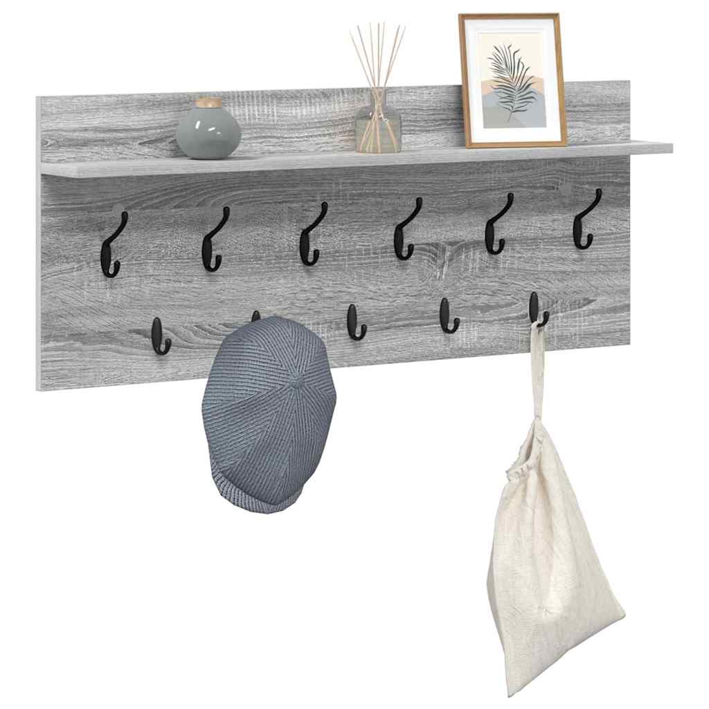 Vegghengt kleshenger Veggmontert Grå Sonoma 100 x 40 x 12 cm