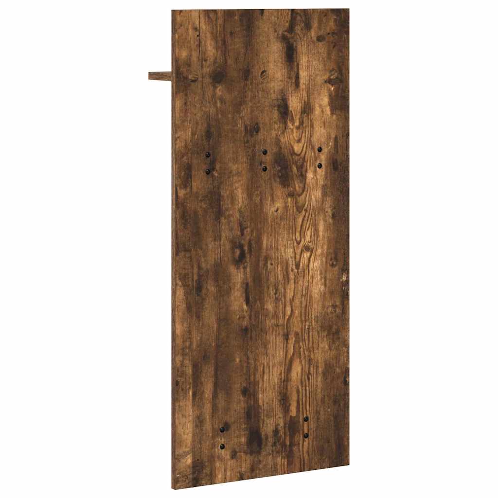 Vegghengt kleshenger Røkt eik 40 x 10 x 90 cm Konstruert tre
