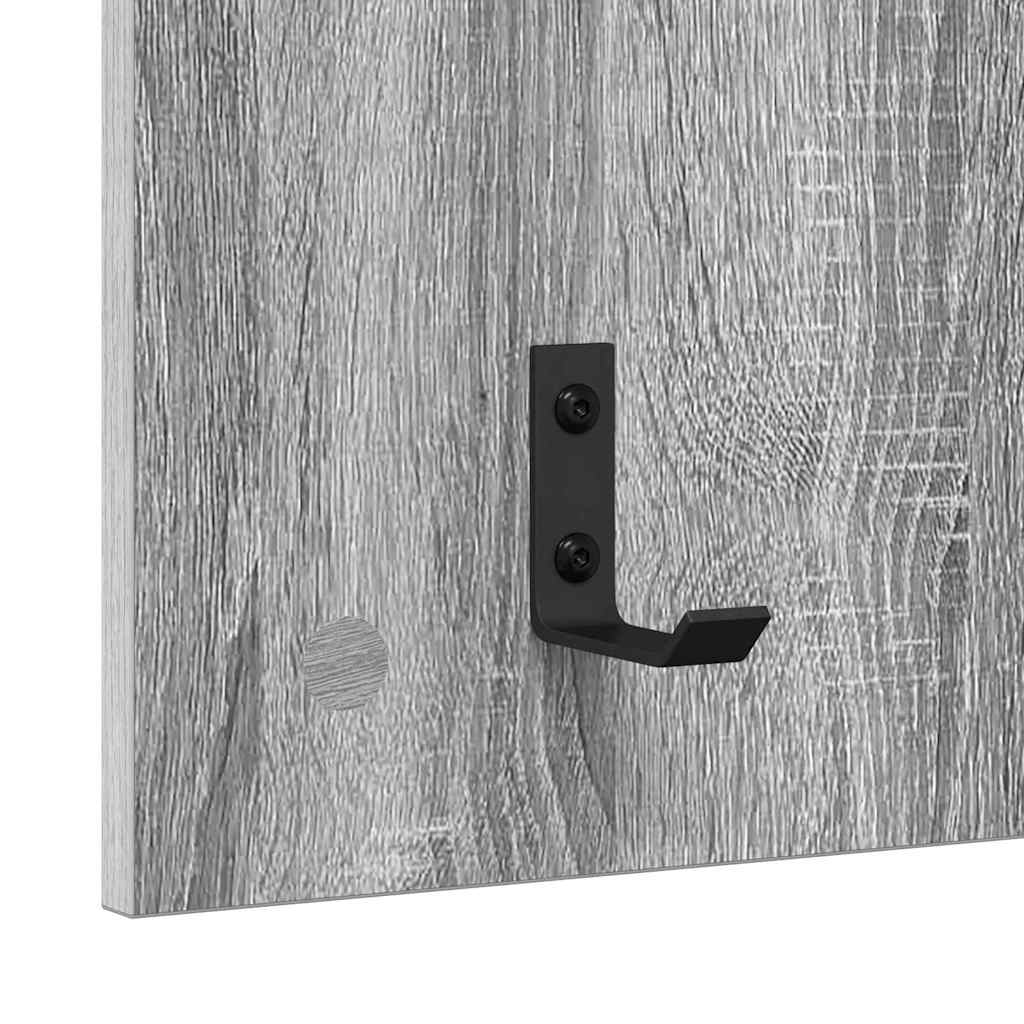 Vegghengt kleshenger Grå Sonoma 40 x 10 x 90 cm Konstruert tre