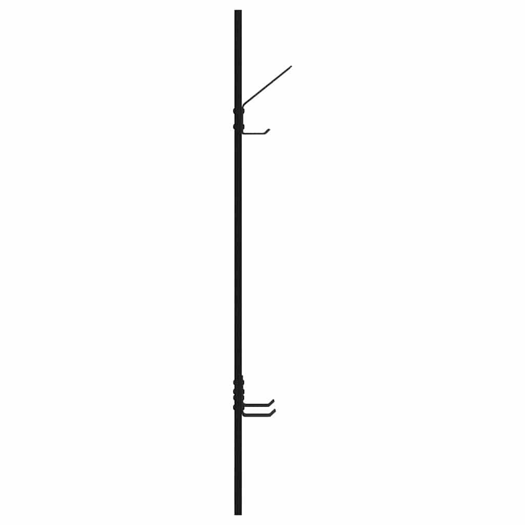 Vegghengt kleshenger Veggmontert Svart Eik 20 x 1,5 x 100 cm