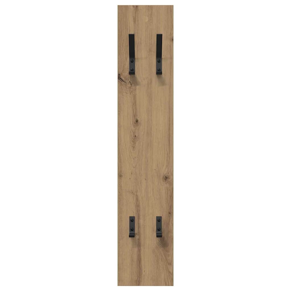Vegghengt kleshenger Veggmontert Artisan Eik 20 x 1,5 x 100 cm