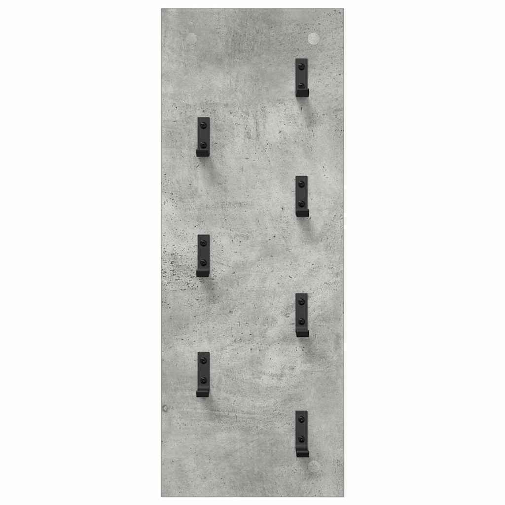Vegghengt kleshenger Betonggrå 30 x 1,5 x 80 cm Konstruert tre