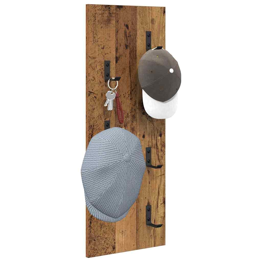 Vegghengt kleshenger Veggmontert Gammelt tre 30 x 1,5 x 80 cm
