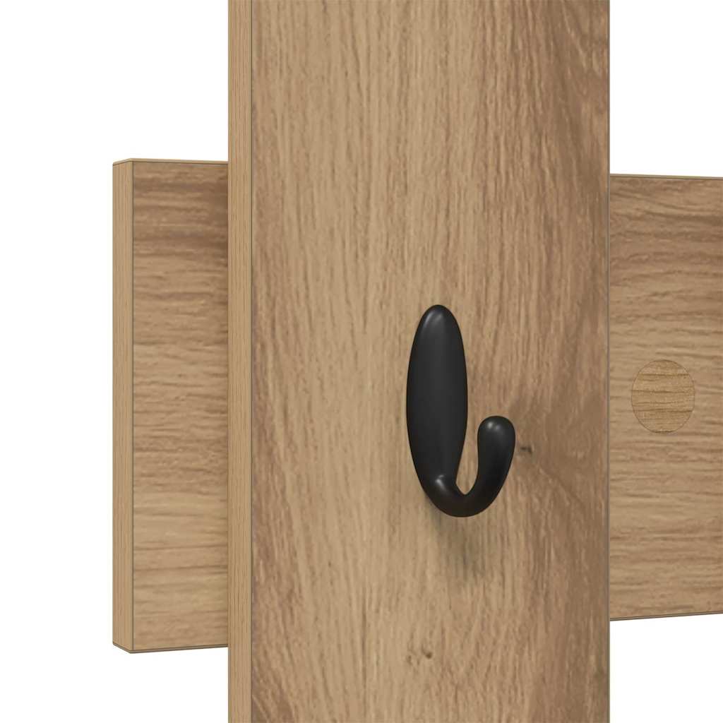 Vegghengt kleshenger Artisan Eik 60 x 3 x 82 cm Konstruert tre