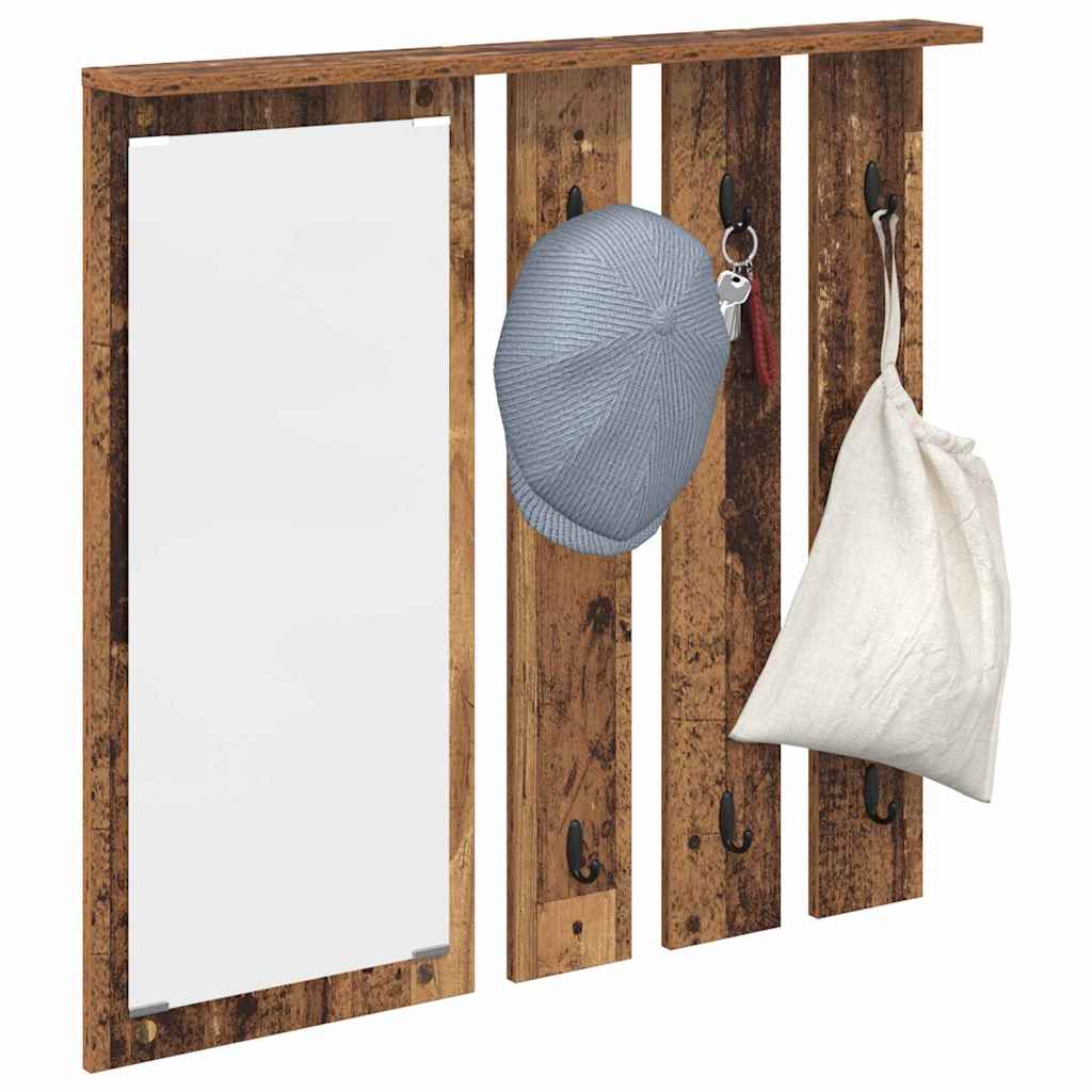 Vegghengt kleshenger Veggmontert Gammelt tre 84 x 10 x 80 cm
