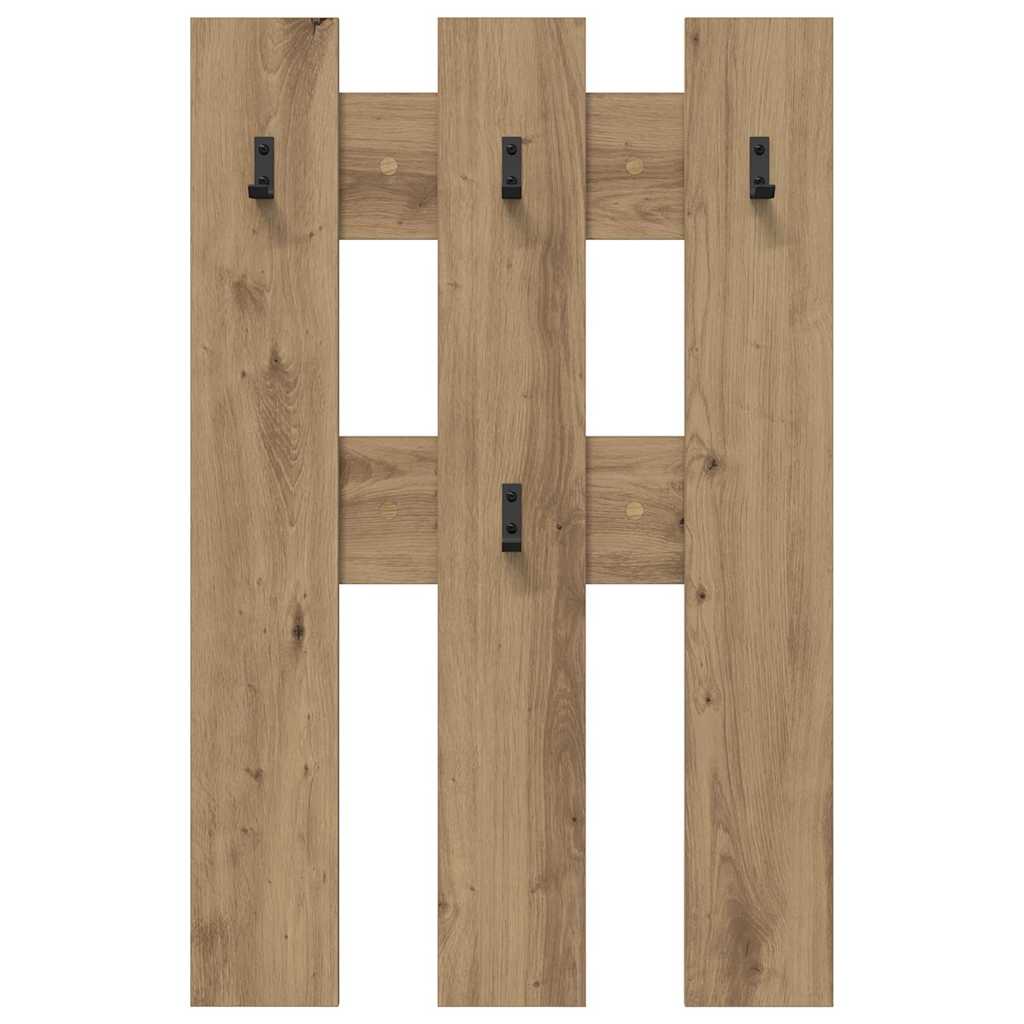 Vegghengt kleshenger Artisan Eik 65 x 3 x 100 cm Konstruert tre