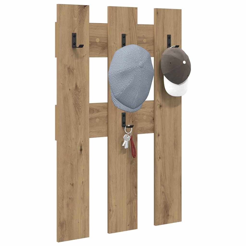 Vegghengt kleshenger Artisan Eik 65 x 3 x 100 cm Konstruert tre