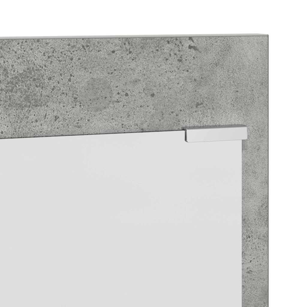 Vegghengt kleshenger Betonggrå 90 x 10 x 50 cm Konstruert tre