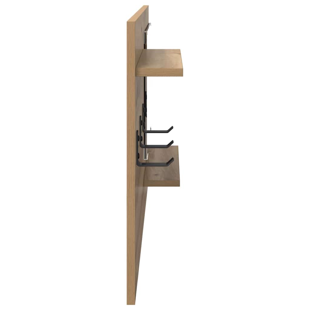 Vegghengt kleshenger Veggmontert Artisan Eik 90 x 10 x 50 cm