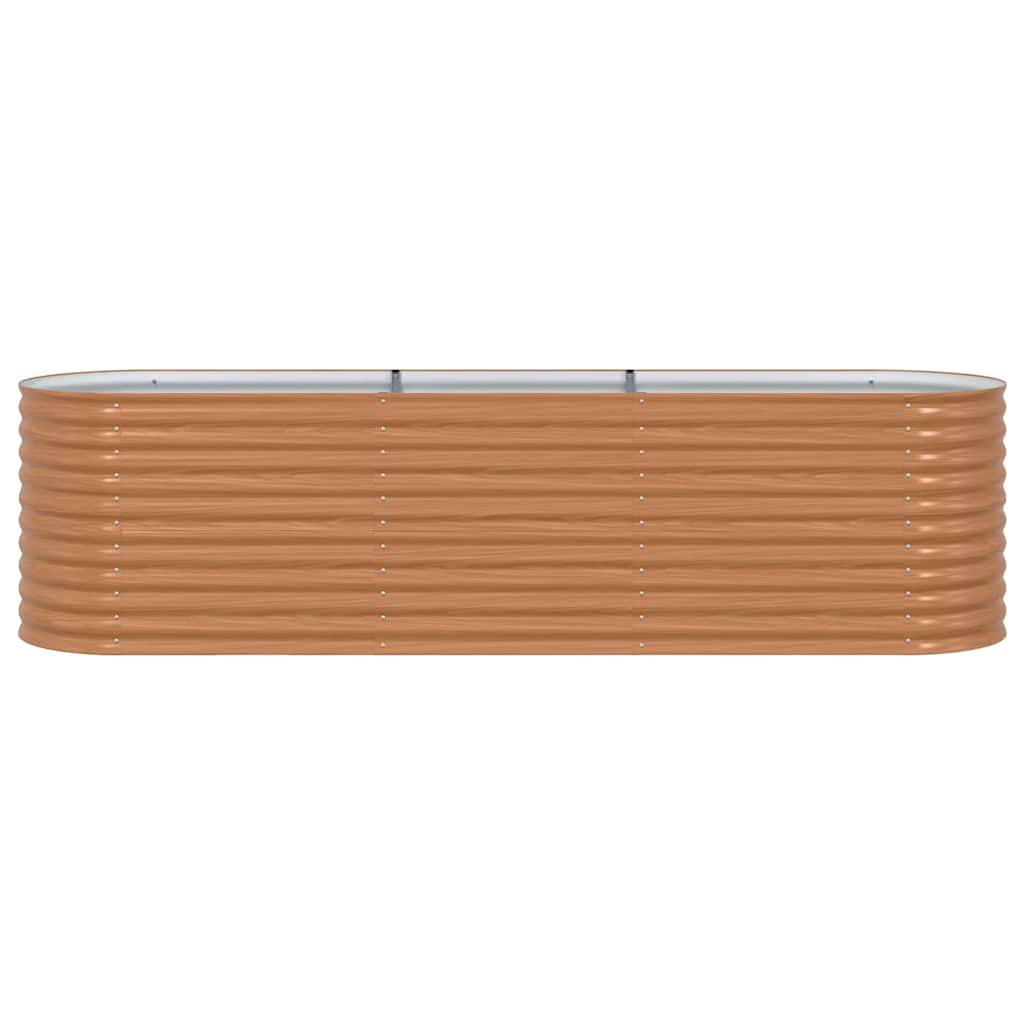 Hevet bed Brun 320 x 80 x 81 cm Stål