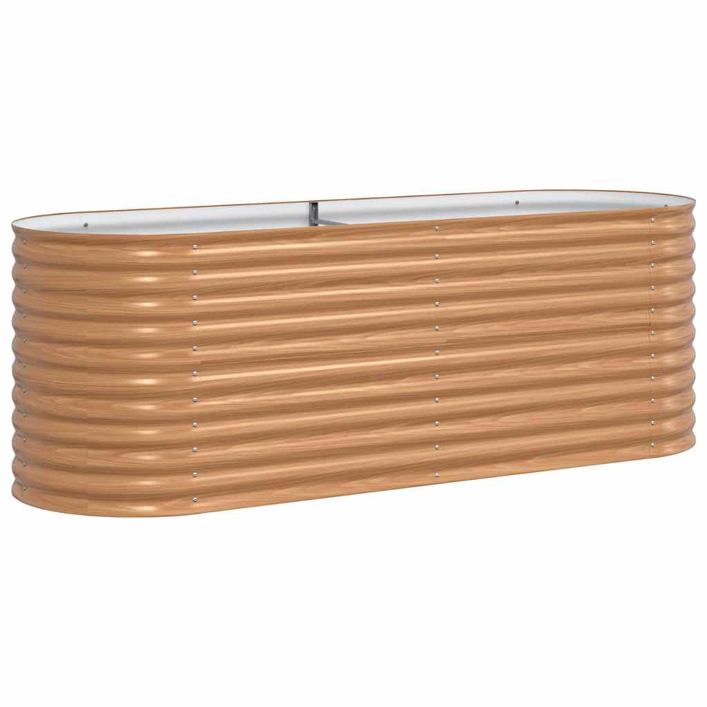 Hevet bed Brun 240 x 80 x 81 cm Stål