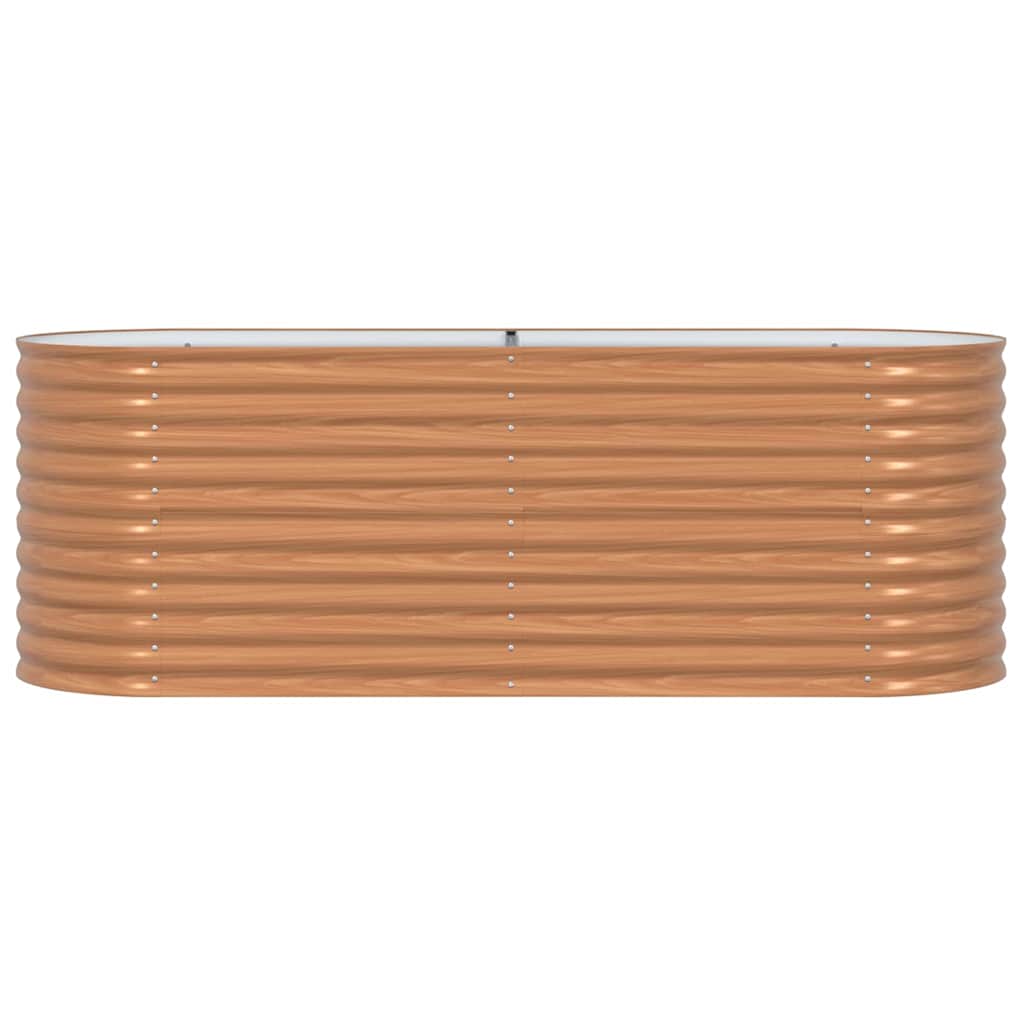 Hevet bed Brun 240 x 80 x 81 cm Stål