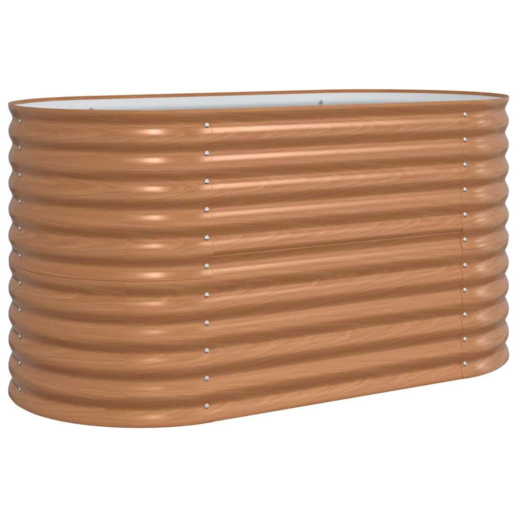 Hevet bed Brun 160 x 80 x 81 cm Stål