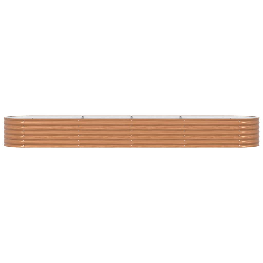 Hevet bed Brun 400 x 80 x 44 cm Stål