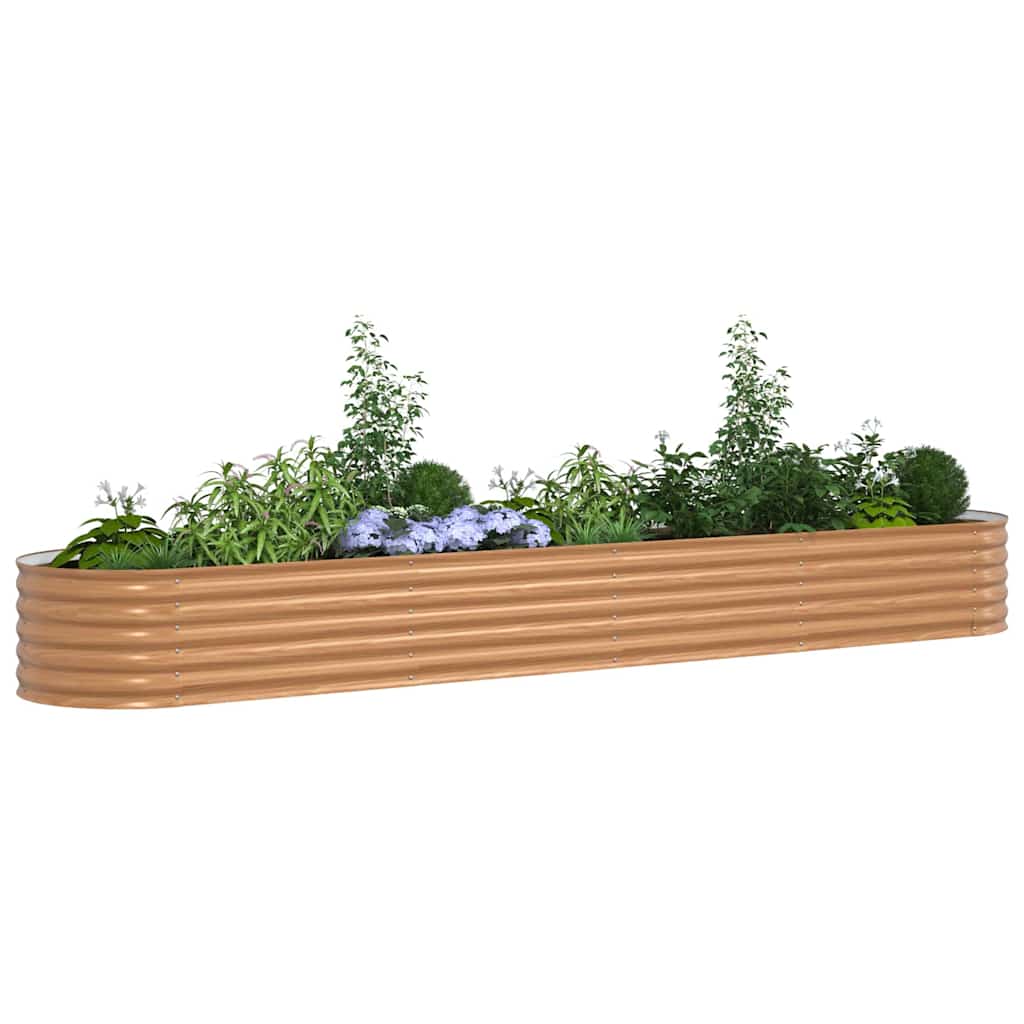 Hevet bed Brun 400 x 80 x 44 cm Stål