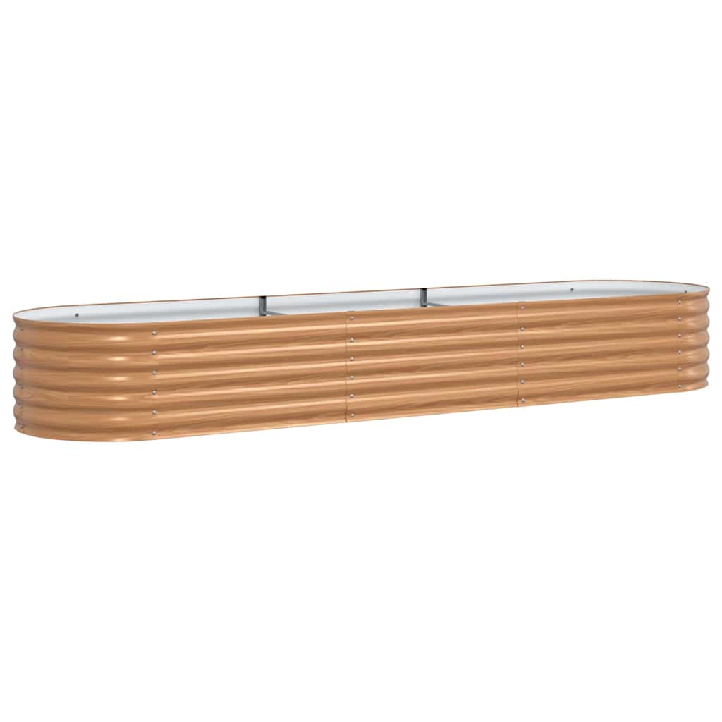 Hevet bed Brun 320 x 80 x 44 cm Stål