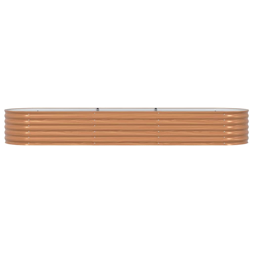 Hevet bed Brun 320 x 80 x 44 cm Stål