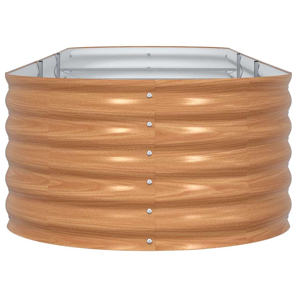 Hevet bed Brun 320 x 80 x 44 cm Stål