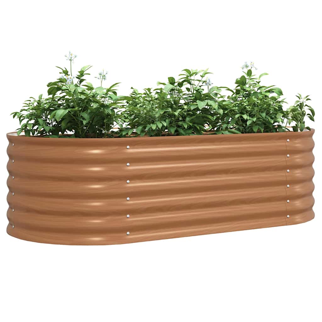 Hevet bed Brun 160 x 80 x 44 cm Stål