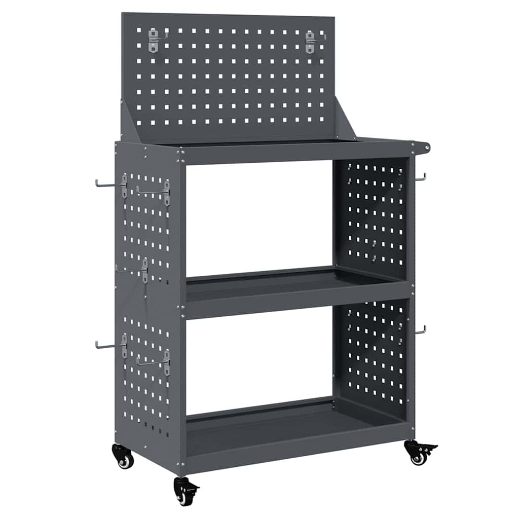 Verktøytrolley Antrasitt 65 x 35 x 111 cm Kaldvalsestål
