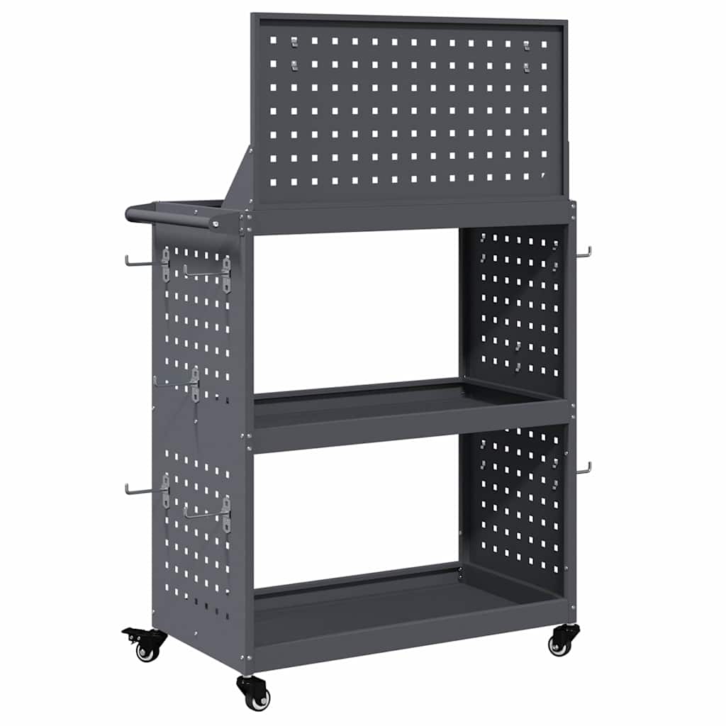 Verktøytrolley Antrasitt 65 x 35 x 111 cm Kaldvalsestål