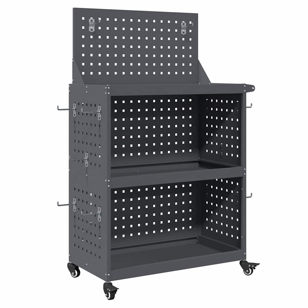 Verktøytrolley Antrasitt 65 x 35 x 111 cm Kaldvalsestål