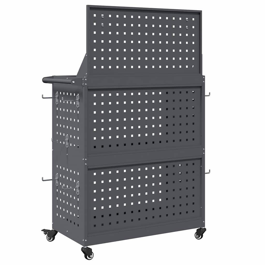 Verktøytrolley Antrasitt 65 x 35 x 111 cm Kaldvalsestål