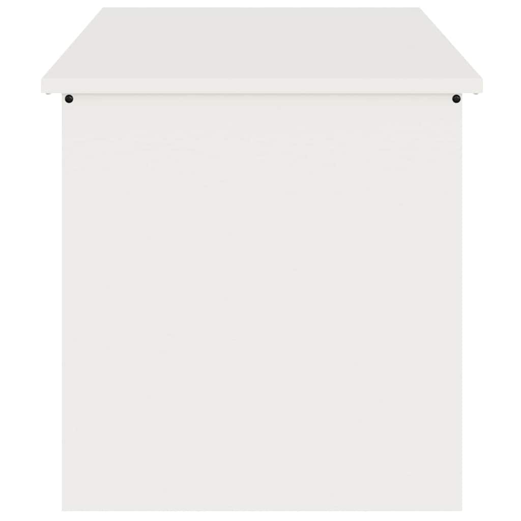 Hageoppbevaringsputeeske Stål 100 x 50,5 x 50 cm 220 Hvit