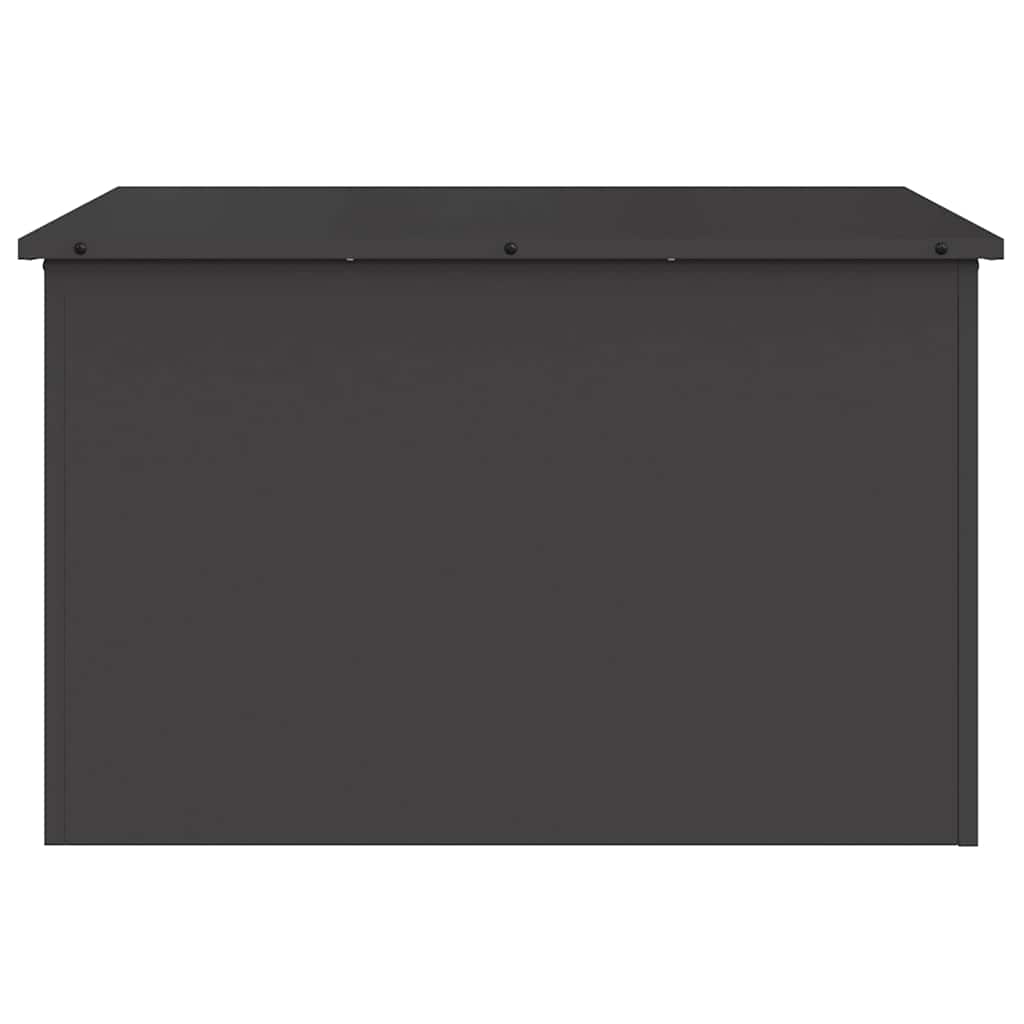 Hageoppbevaringsputeeske Stål 80 x 50,5 x 50 cm 180 Svart