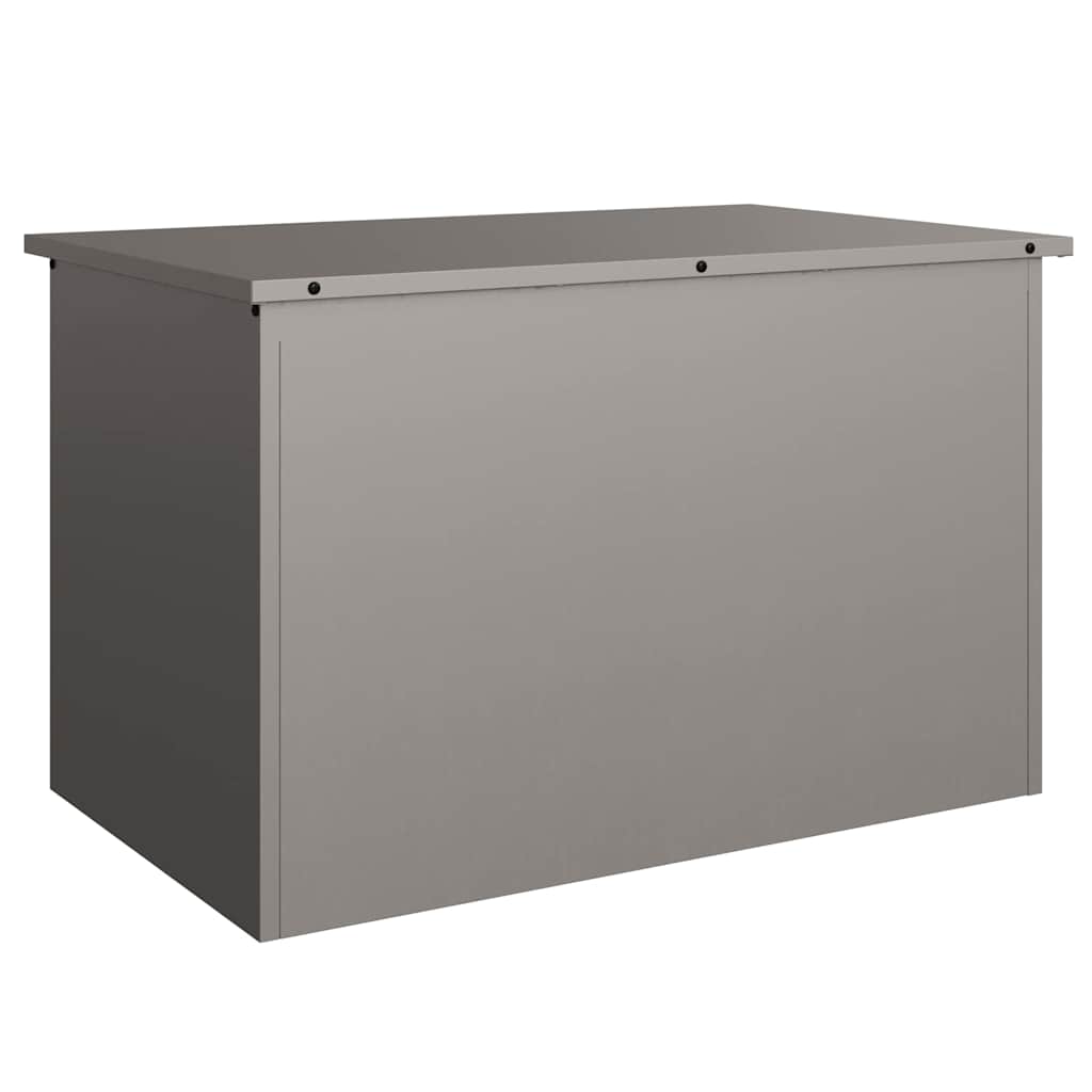 Hageoppbevaringsputeeske Stål 80 x 50,5 x 50 cm Rusten