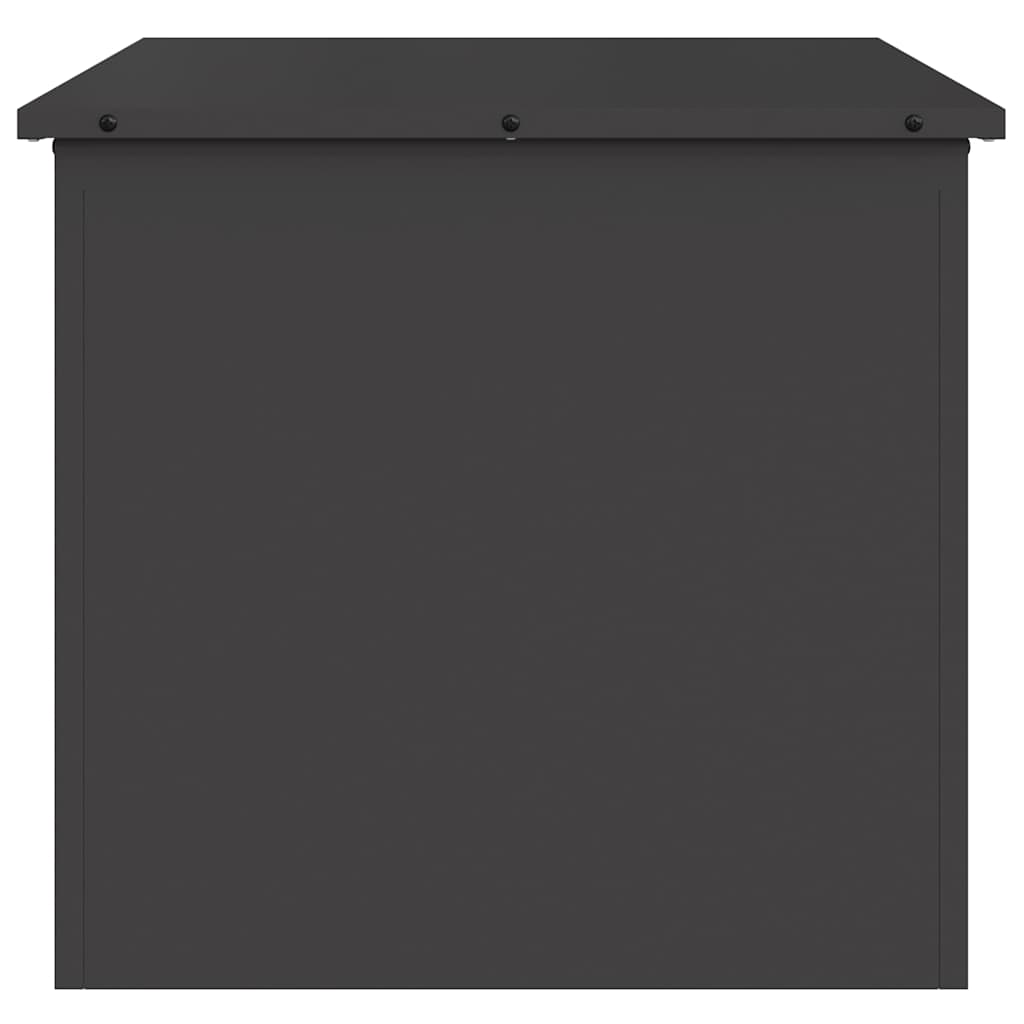 Hageoppbevaringsputeeske Stål 55 x 50,5 x 50 cm 117 L Svart