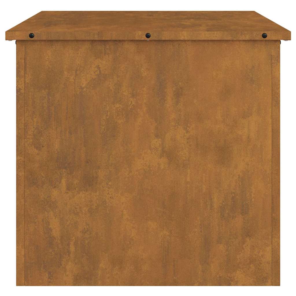 Hageoppbevaringsputeeske Stål 55 x 50,5 x 50 cm 220 Rusten