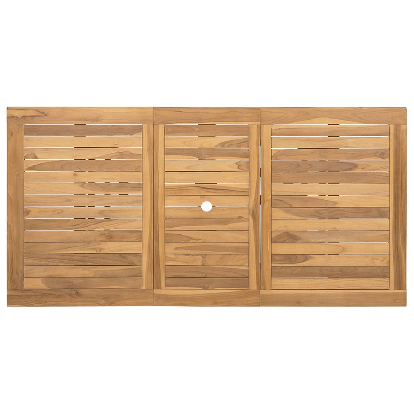 Hage Spisegruppe 9 pcs Brun Massivt Teaktre vidaXL